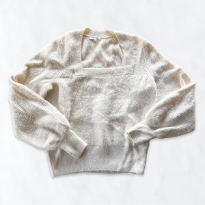 Madewell Melqood Square Neck Sweater